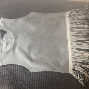 JCrew fringe sleeveless top